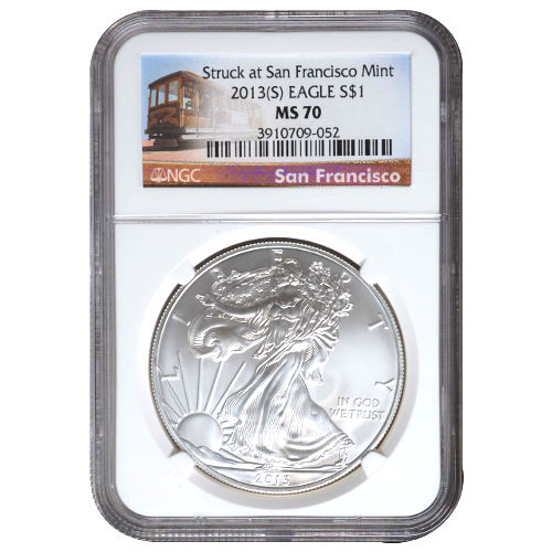 Buy 2013 (S) American Silver Eagles NGC MS70 ¦ JM Bullion™ | JM