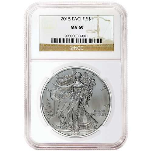 2015 1 oz American Silver Eagle Coin NGC MS69 l JM Bullion™