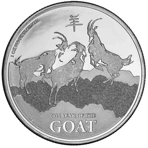 Buy 2015 1 oz New Zealand Goat Silver Coins Online ¦ JM Bullion