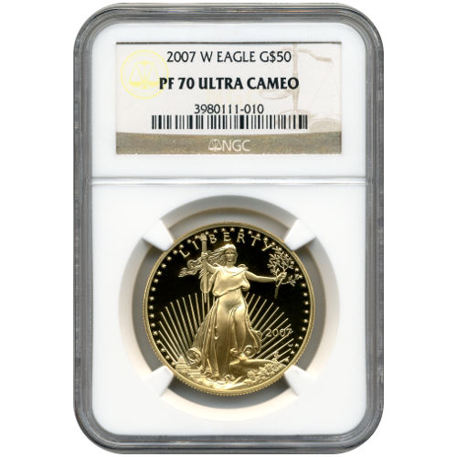 Buy 2007-W 1 oz American Gold Eagles (NGC PF70 UCAM) l JM Bullion™