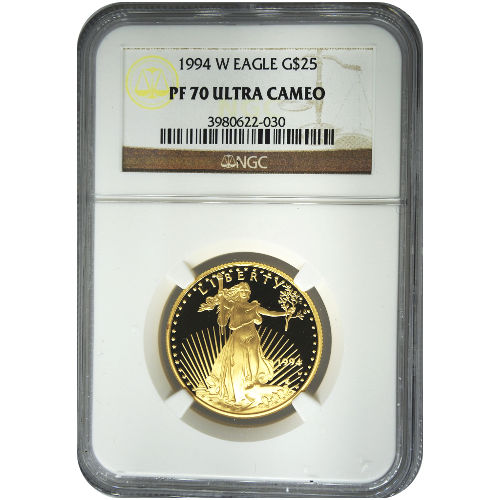 Buy 1994-W 1/2 oz Proof Gold Eagles (NGC PF70 UCAM) l JM Bullion™