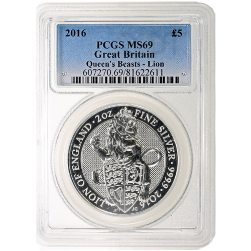 2016年 2oz 銀貨 クイーンズビースト NGC MS69 2016 2 oz British Silver Queen's Beast Coins PCGS MS69 l JM Bullion™