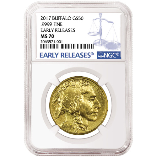 Buy 2017 1 oz American Gold Buffalos NGC MS70 ER | JM Bullion™