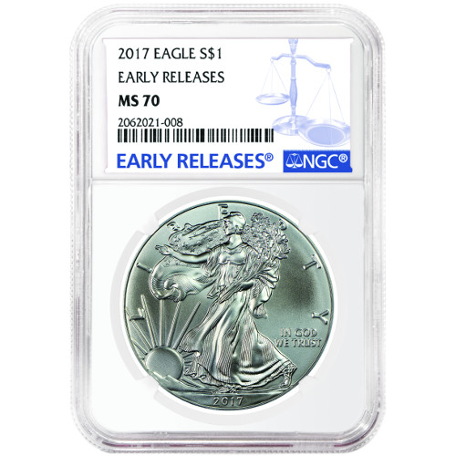 Buy 2017 American Silver Eagles NGC MS70 ER | JM Bullion™