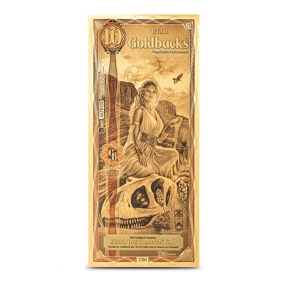 10 Utah Goldback Gold Note l JM Bullion™