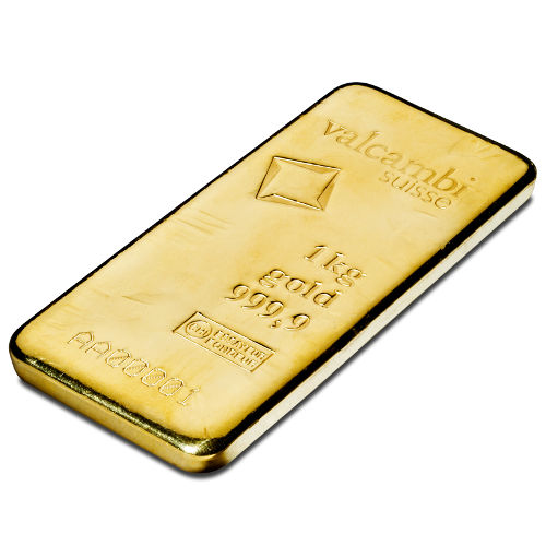 Example of a cast gold bar