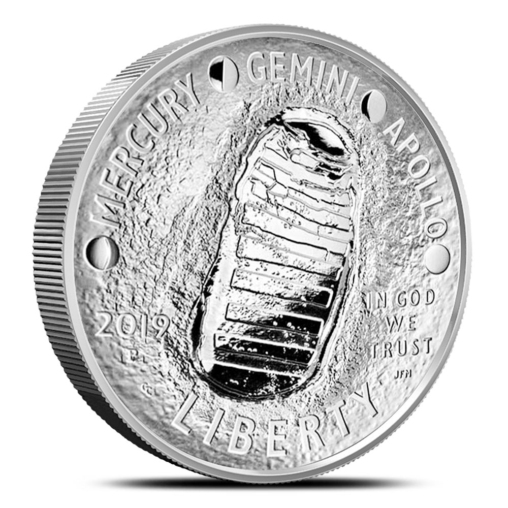 2019 5 oz Proof American Apollo 11 50th Anniversary Silver Coin l JM