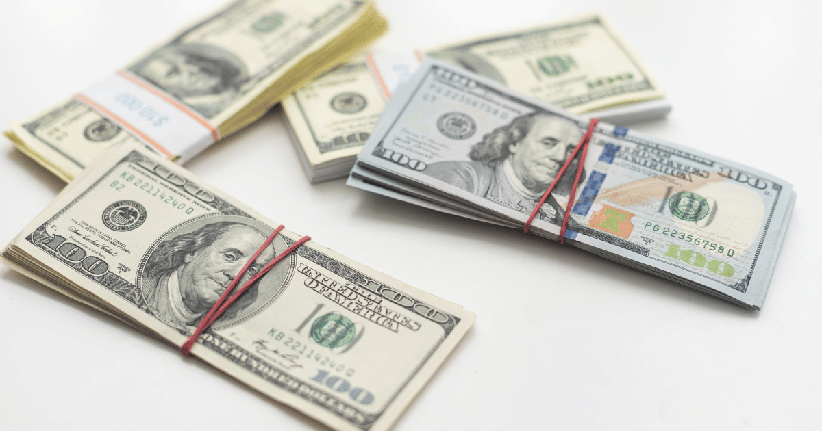 Key features of the modern $100 bill