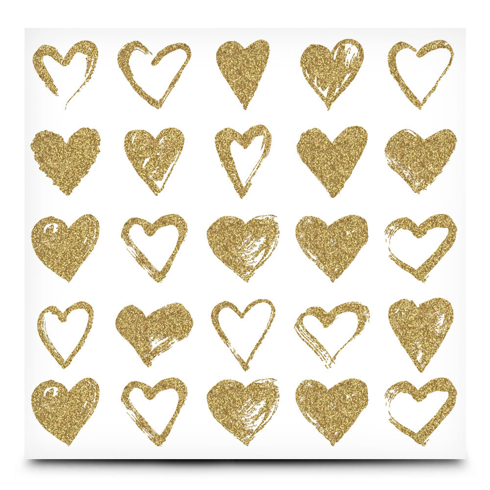 Gold Hearts Packaging Sleeve
